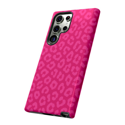 Hot Pink Leopard Print Phone Case – Bold Coquette Leopard Tough Case