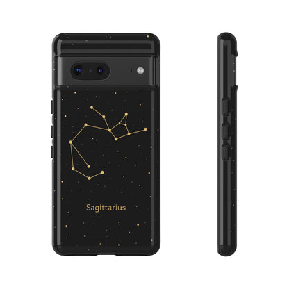 Sagittarius Zodiac Constellation Phone Case – Luxe Gold Celestial Cover