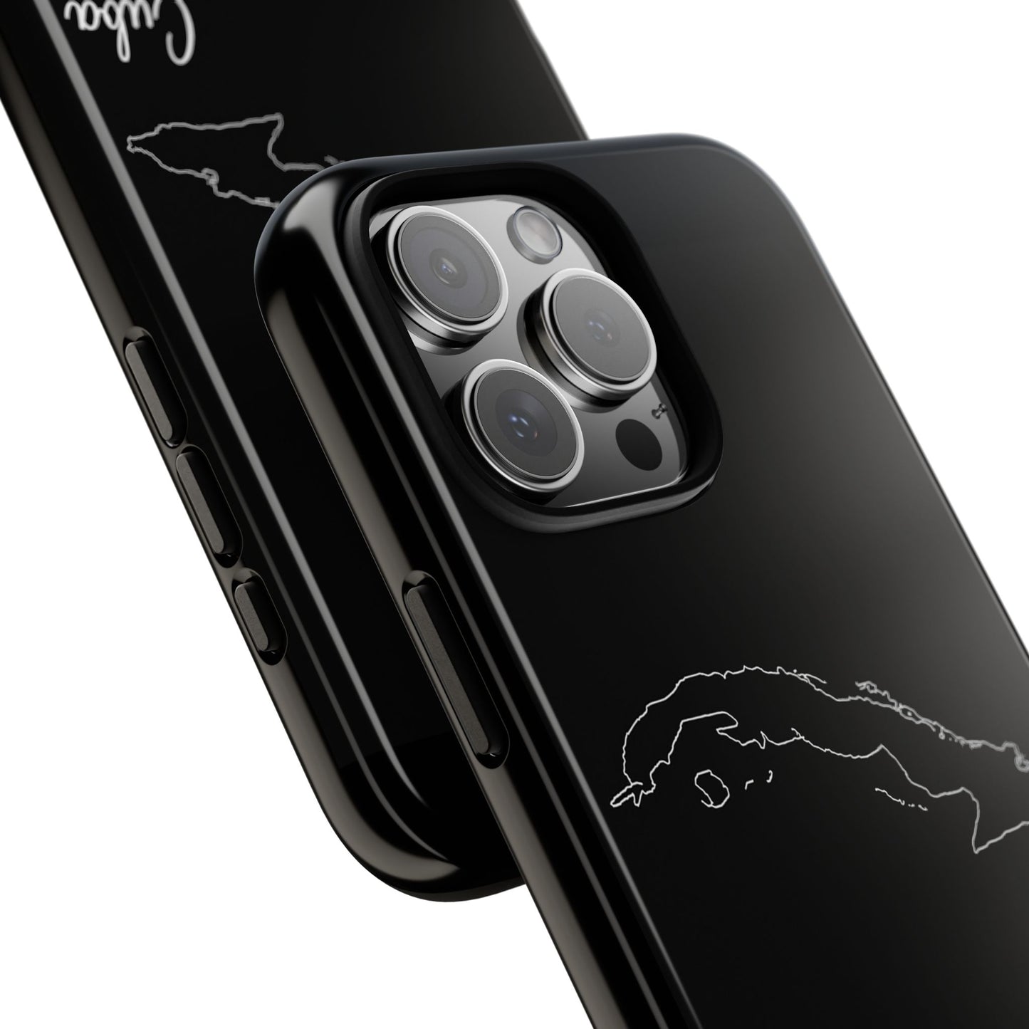 Cuba Outline Phone Case – Minimal Country Map Tough Case (iPhone, Samsung, Pixel)