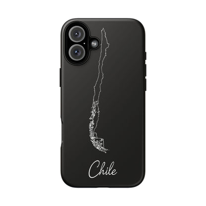Chile Outline Phone Case – Minimal Country Map Tough Case (iPhone, Samsung, Pixel)