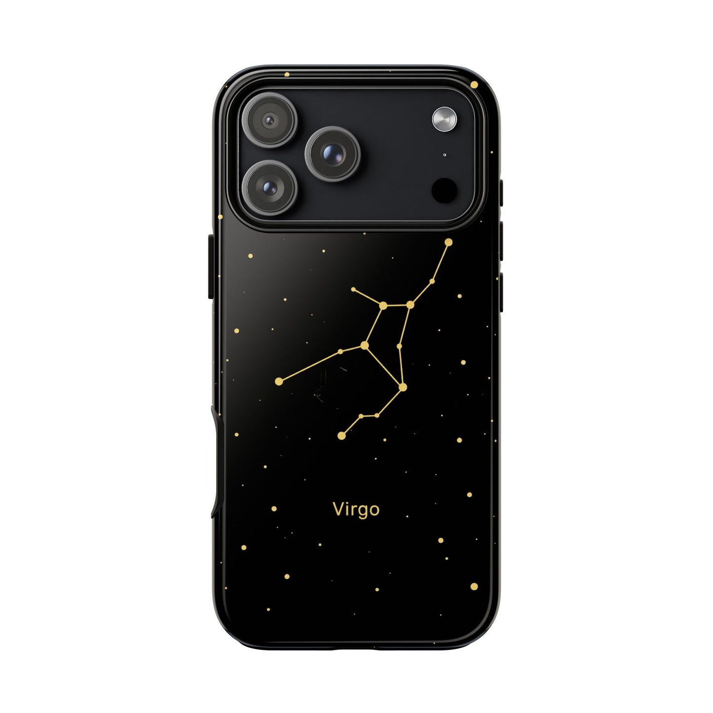 Virgo Zodiac Constellation Phone Case – Luxe Gold Celestial Cover