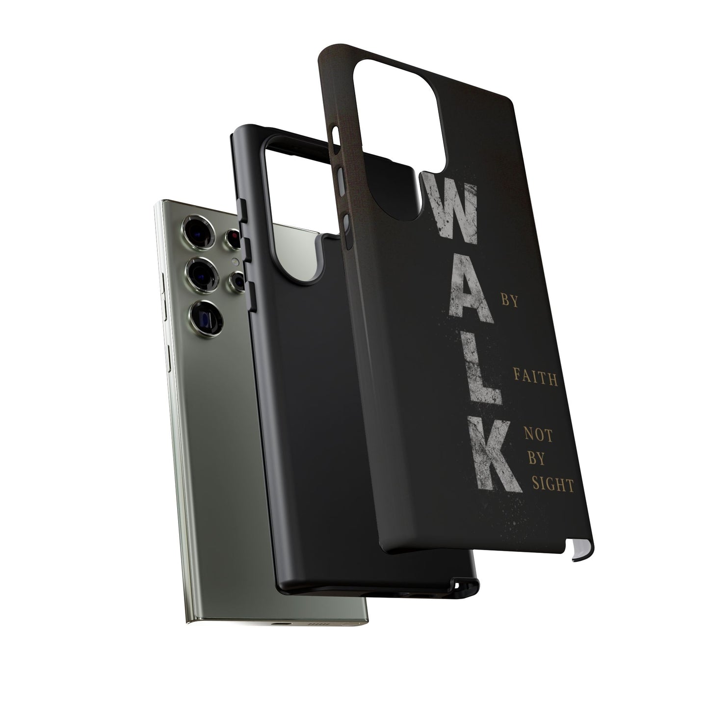 Walk by Faith Not by Sight Christian Phone Case Bible Verse Faith Cover