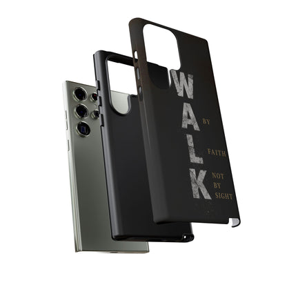 Walk by Faith Not by Sight Christian Phone Case Bible Verse Faith Cover