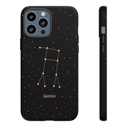 Gemini Zodiac Constellation Phone Case – Luxe Gold Celestial Cover