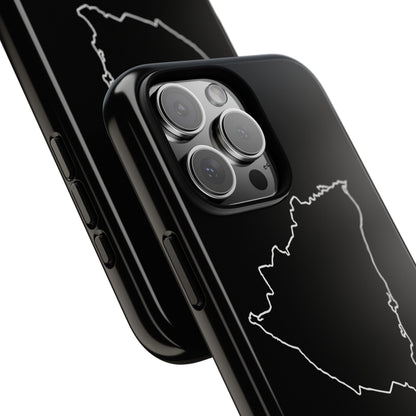 Nicaragua Outline Phone Case – Minimal Country Map Tough Case (iPhone, Samsung, Pixel)