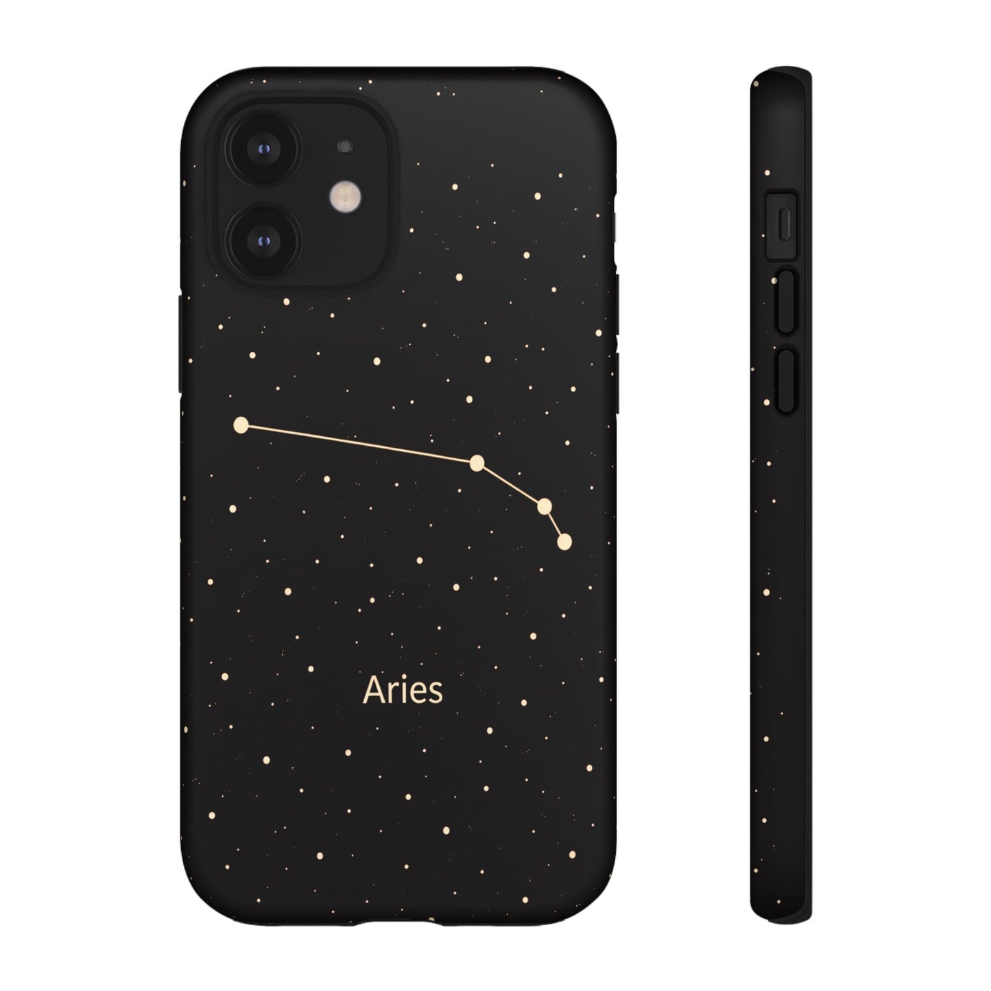 Aries Zodiac Constellation Phone Case – Luxe Gold Celestial Cover