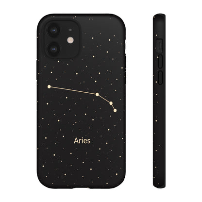 Aries Zodiac Constellation Phone Case – Luxe Gold Celestial Cover