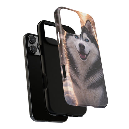 Siberian Husky Tough Phone Case | Blue Eyes Dog Cover Protective iPhone Case