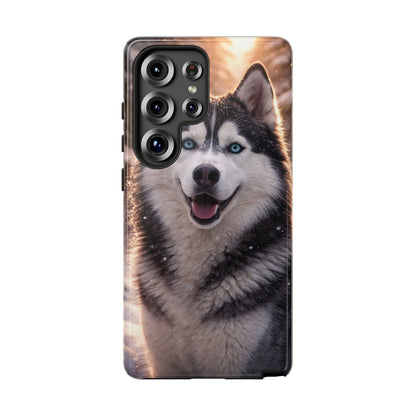Siberian Husky Tough Phone Case | Blue Eyes Dog Cover Protective iPhone Case