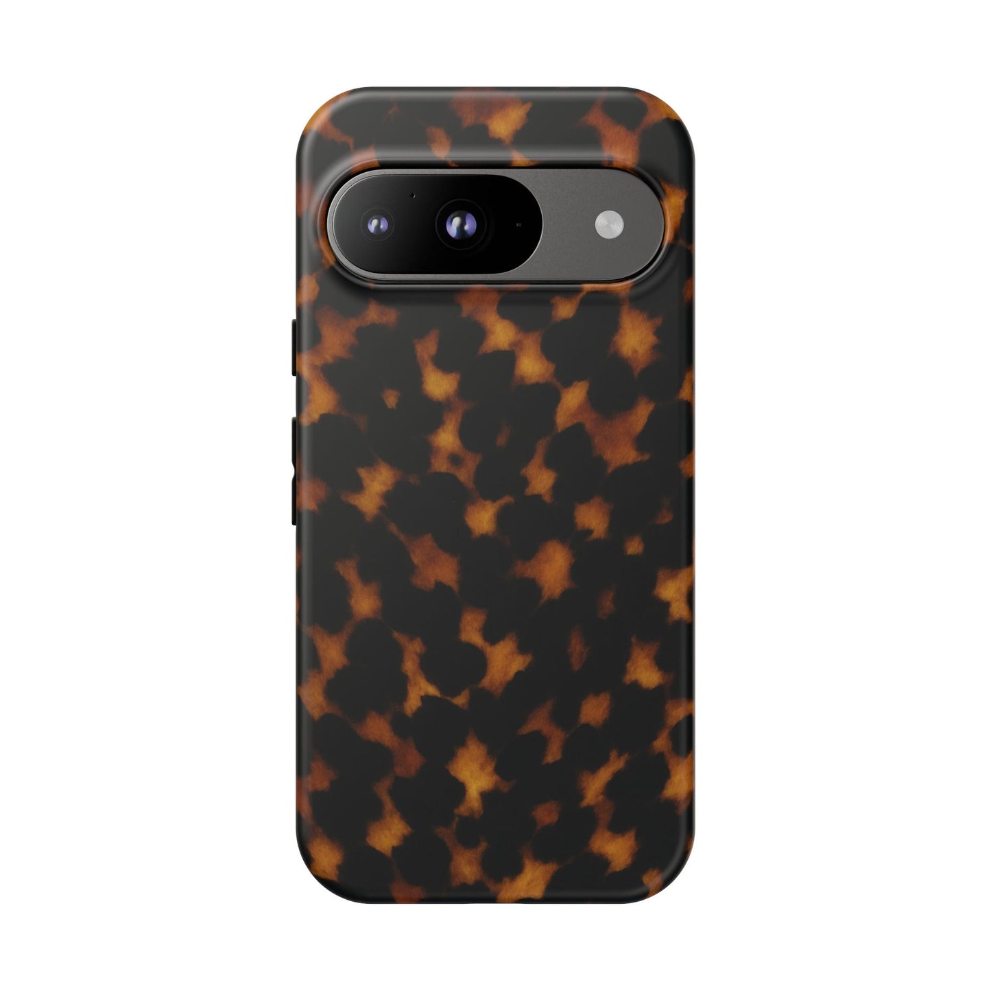 Tortoiseshell Pattern Tough Phone Case | Classic Leopard-Style Protective Cover