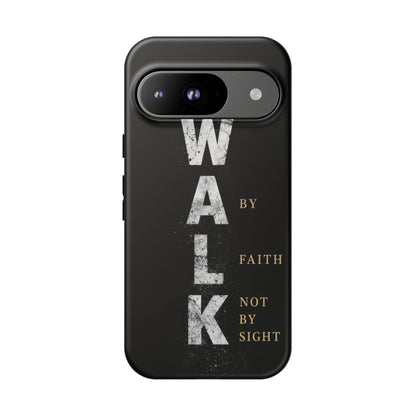 Walk by Faith Not by Sight Christian Phone Case Bible Verse Faith Cover