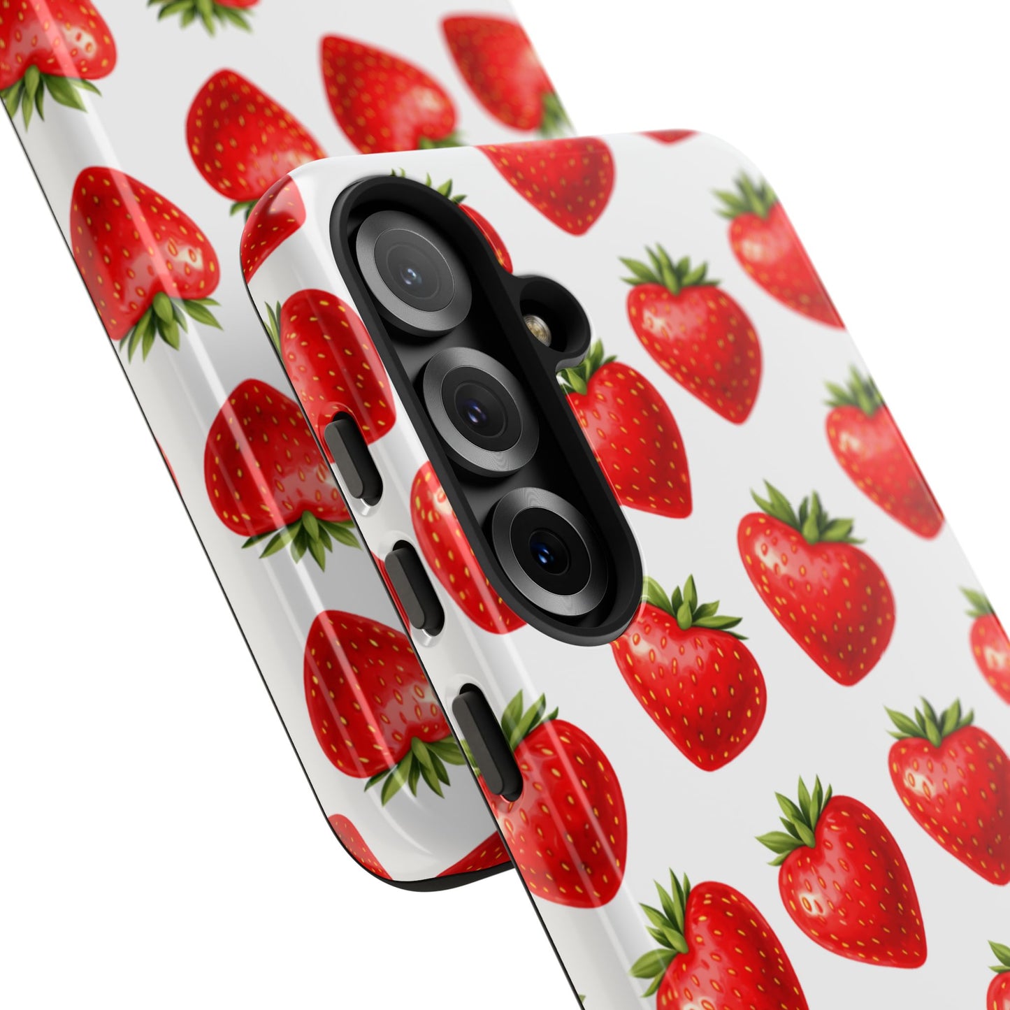 Cute Strawberry Phone Case – Aesthetic Fruit Pattern Protective Cover for Iphone, Samsung Galaxy and Pixel