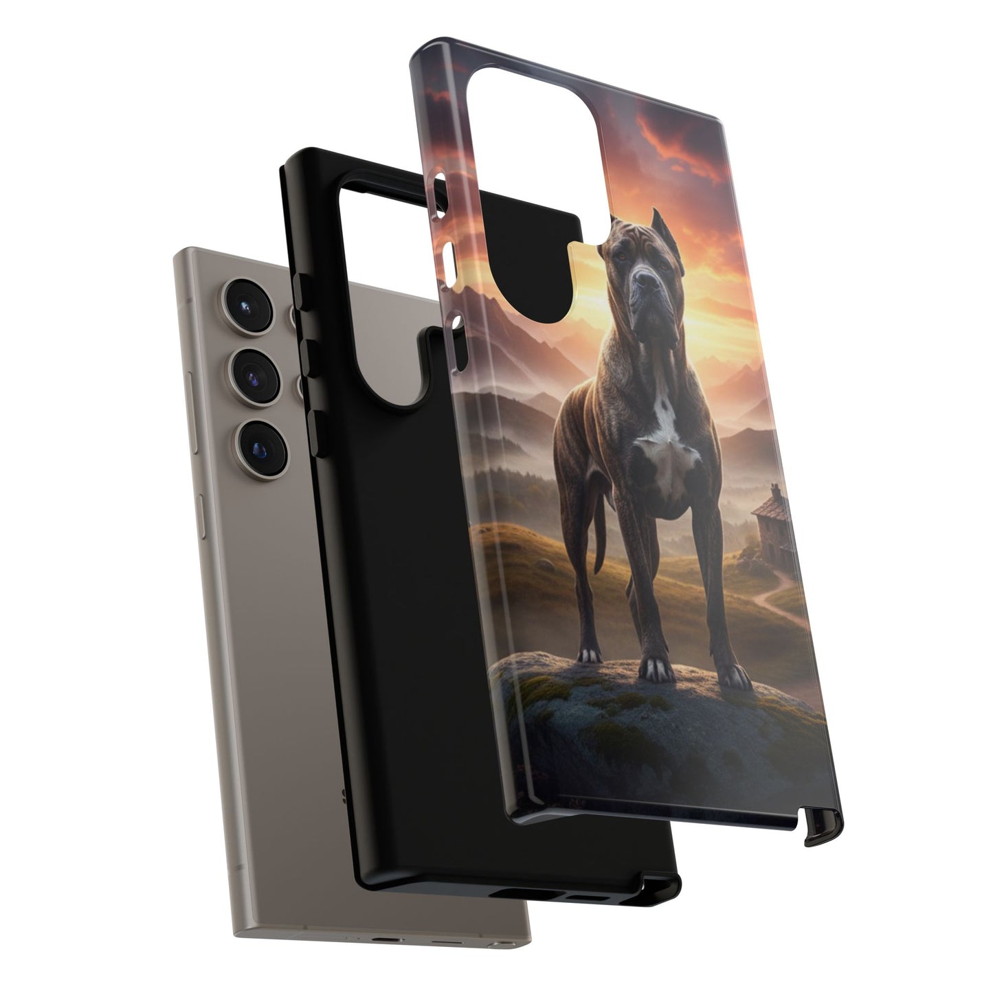 Cane Corso Phone Case – Guard Dog Sunset Tough Case (iPhone, Samsung, Pixel) | Dog Lover Gift