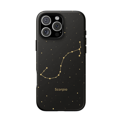 Scorpio Zodiac Constellation Phone Case – Luxe Gold Celestial Cover