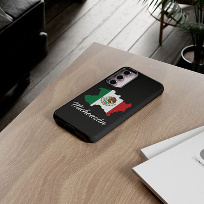 Michoacán Mexico Flag Map Phone Case | Mexican American Pride Tough Case for iPhone & Samsung