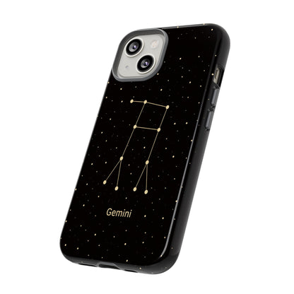 Gemini Zodiac Constellation Phone Case – Luxe Gold Celestial Cover