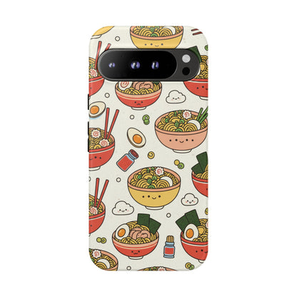 Kawaii Ramen Phone Case – Cute Japanese Food Pattern | Noodle Bowl Aesthetic Case