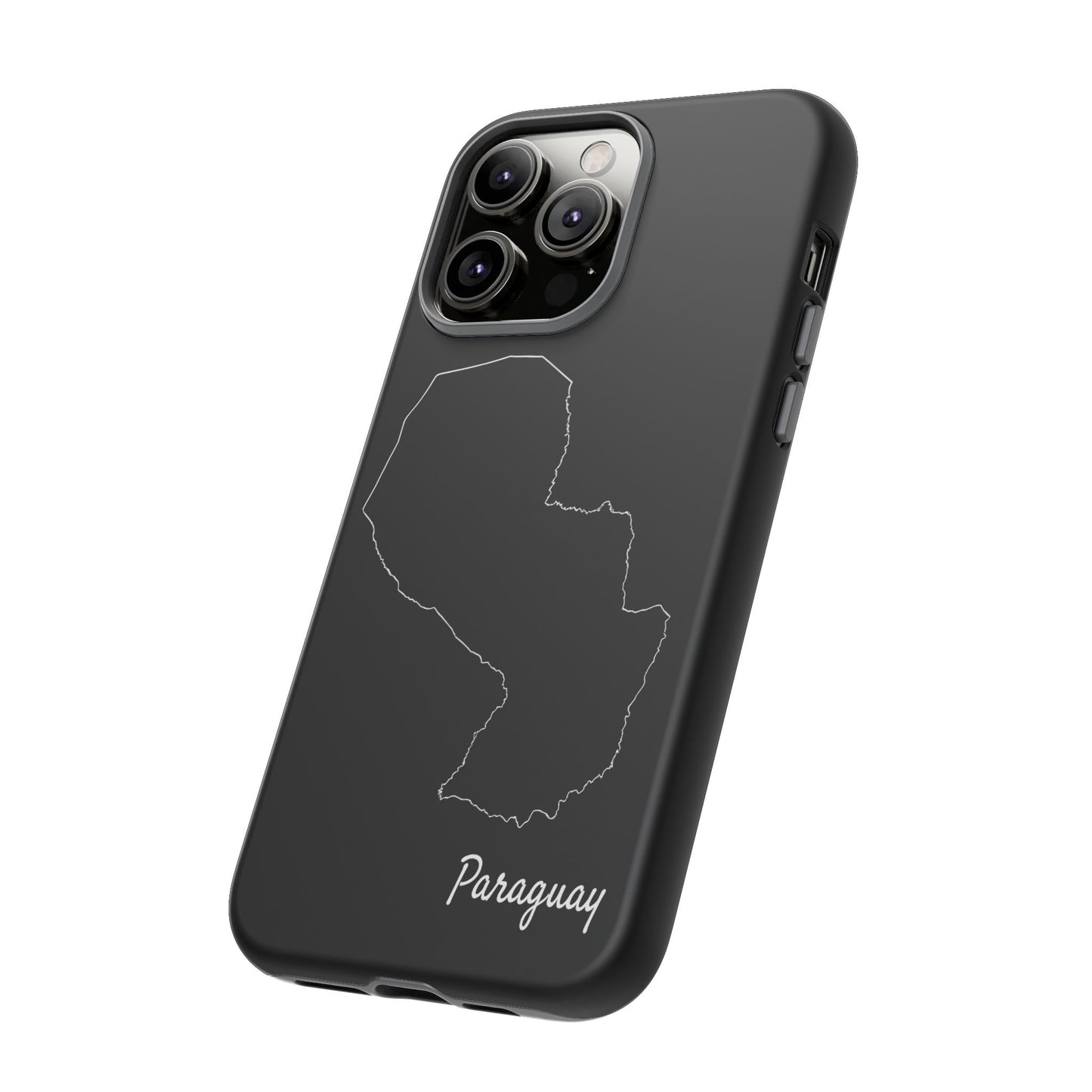 Paraguay Outline Phone Case – Minimal Country Map Tough Case (iPhone, Samsung, Pixel)