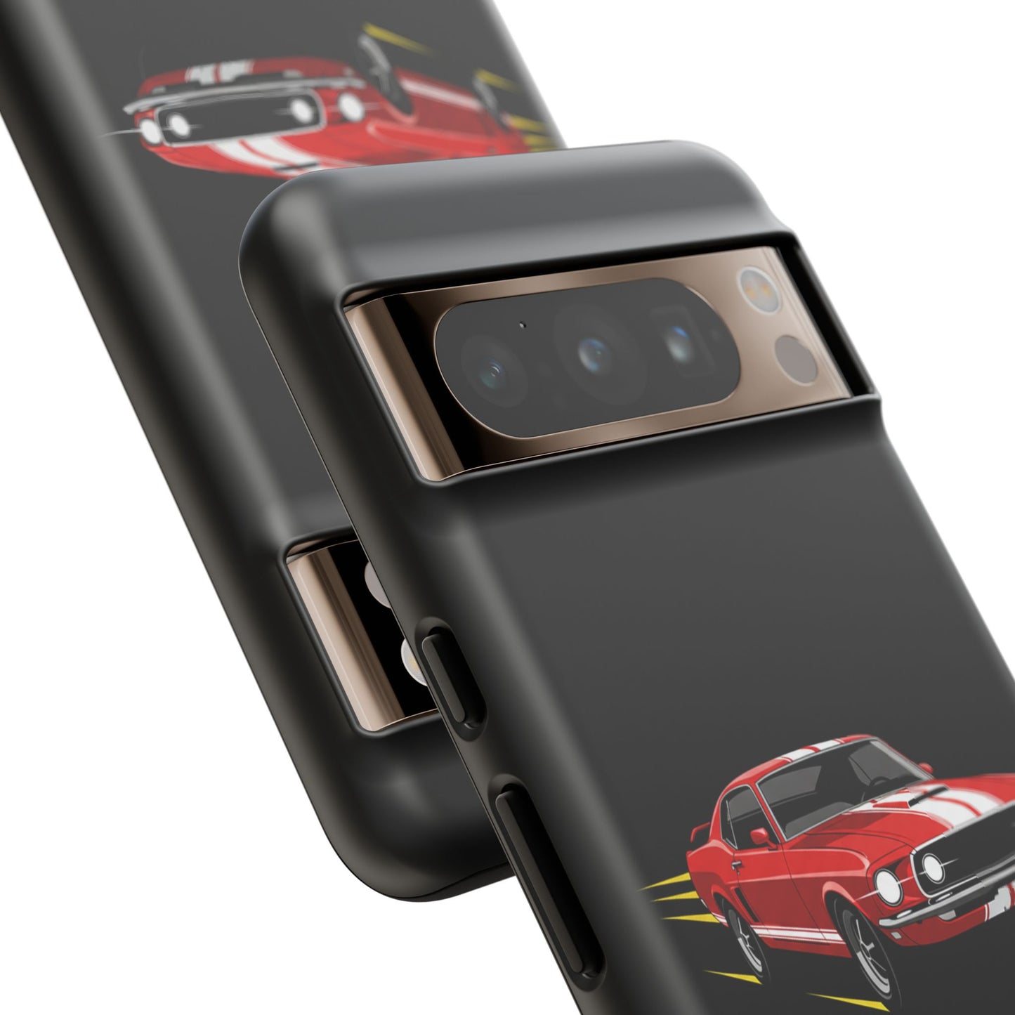 Red Muscle Car Phone Case – Classic Car Racing Tough Protective Case