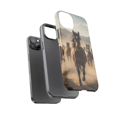 Running Horses Phone Case – Wild Mustang Herd Tough Case (iPhone, Samsung, Pixel)