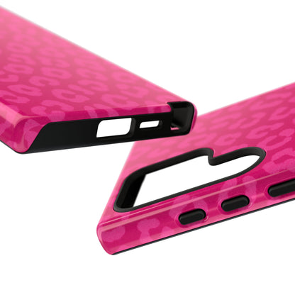 Hot Pink Leopard Print Phone Case – Bold Coquette Leopard Tough Case