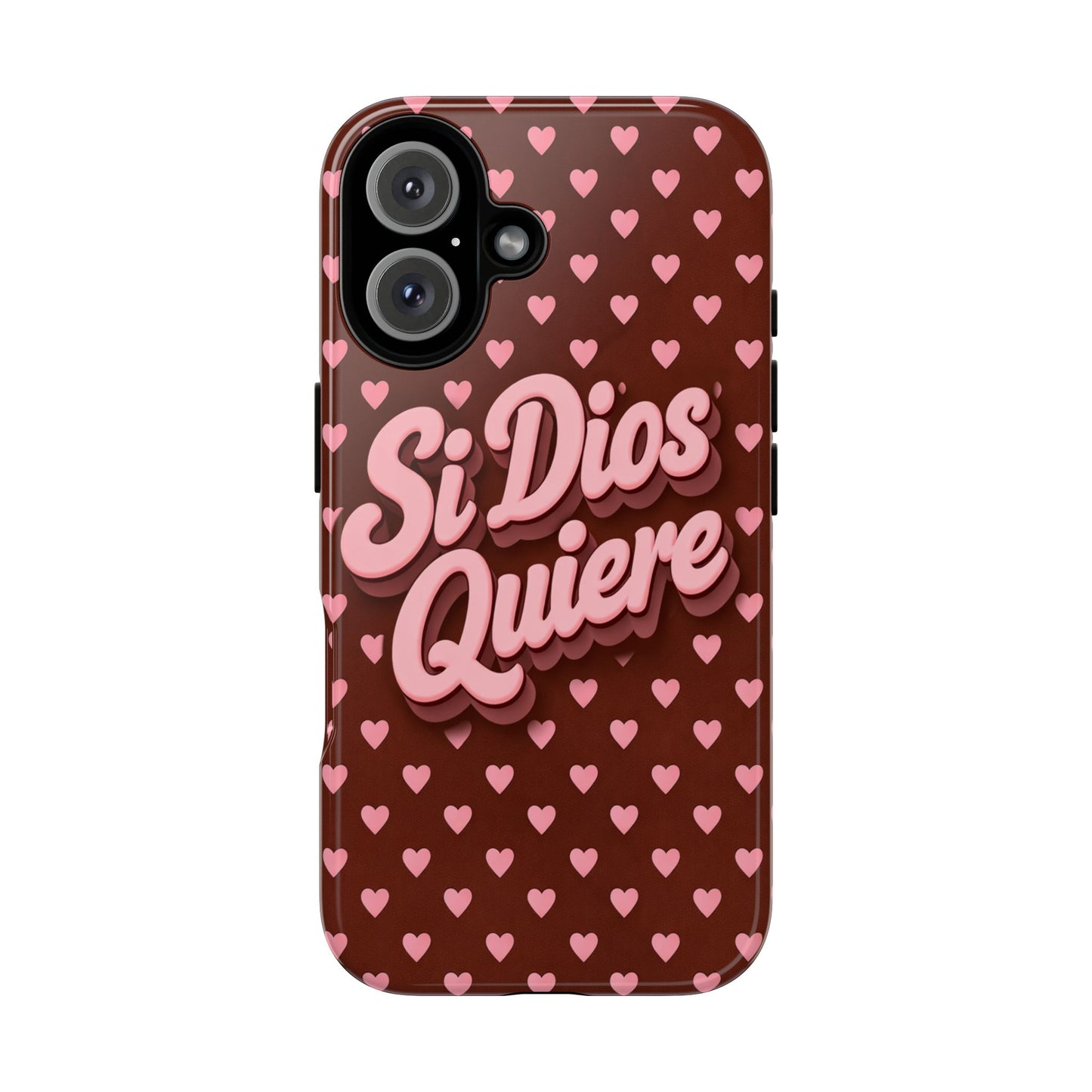 Si Dios Quiere Phone Case Latina Aesthetic Pink Hearts iPhone Samsung
