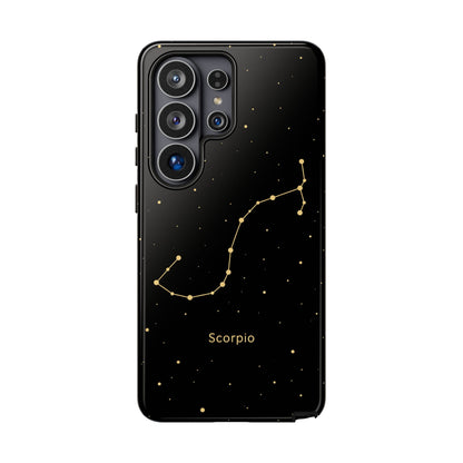Scorpio Zodiac Constellation Phone Case – Luxe Gold Celestial Cover
