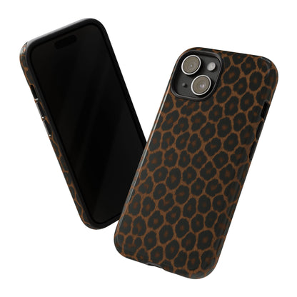 Brown Leopard Print Phone Case | Classic Animal Print Aesthetic Tough Protective Case