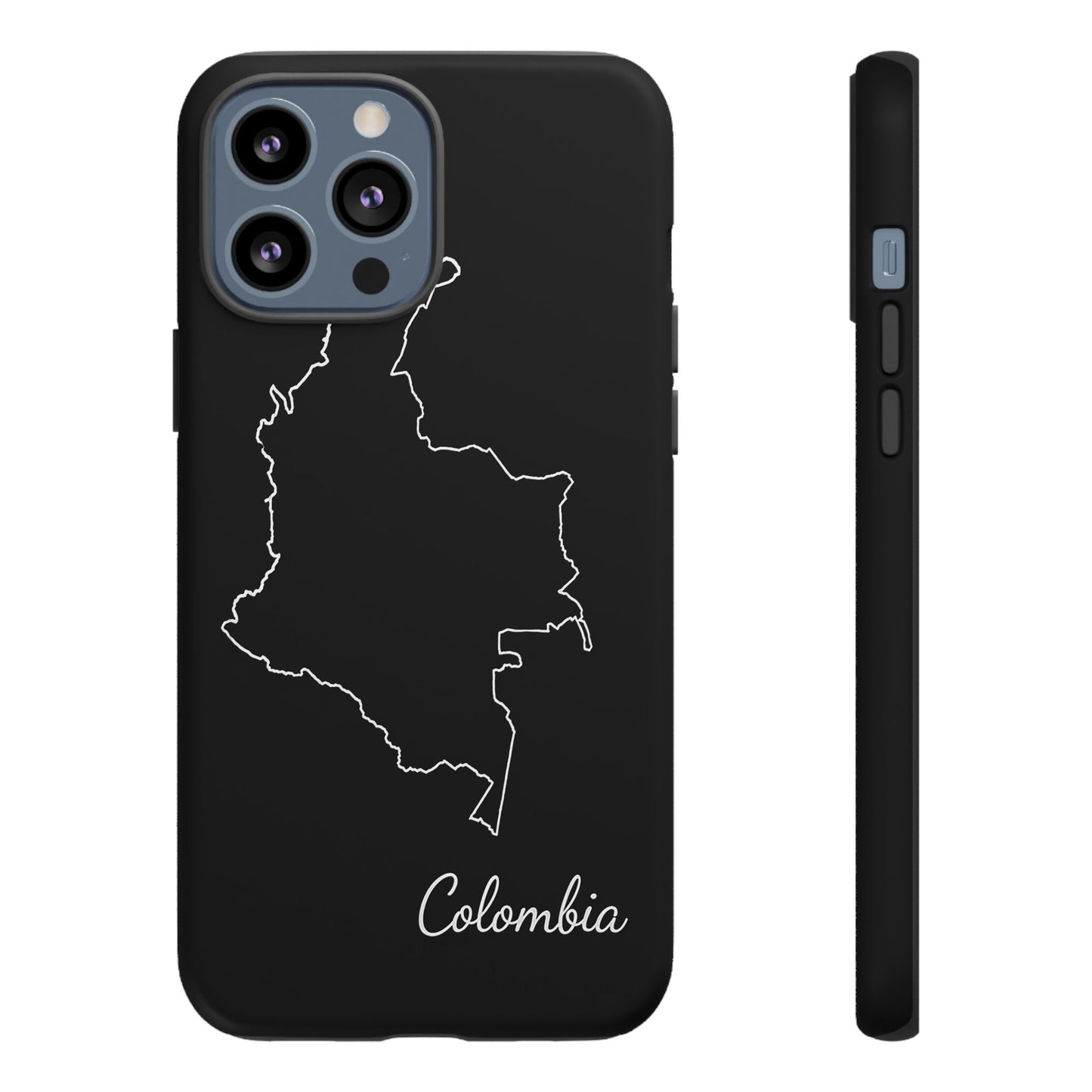 Colombia Outline Phone Case – Minimal Country Map Tough Case (iPhone, Samsung, Pixel)