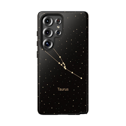 Taurus Zodiac Constellation Phone Case – Luxe Gold Celestial Cover