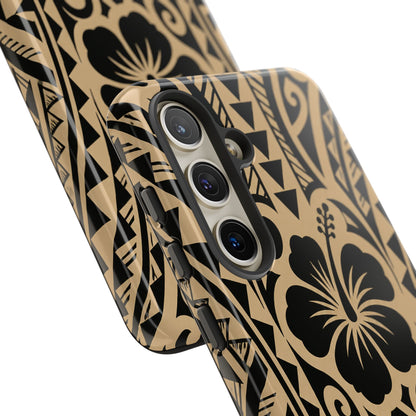 Polynesian Tribal Hawaiin Hibiscus Phone Case for iPhone Samsung Galaxy