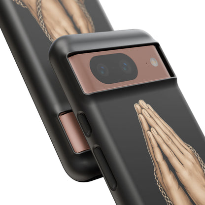Praying Hands Cross Phone Case – Christian Faith Scripture Cover
