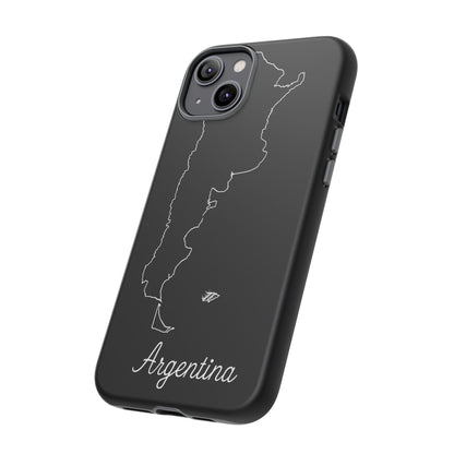 Argentina Outline Phone Case – Minimal Country Map Tough Case (iPhone, Samsung, Pixel)