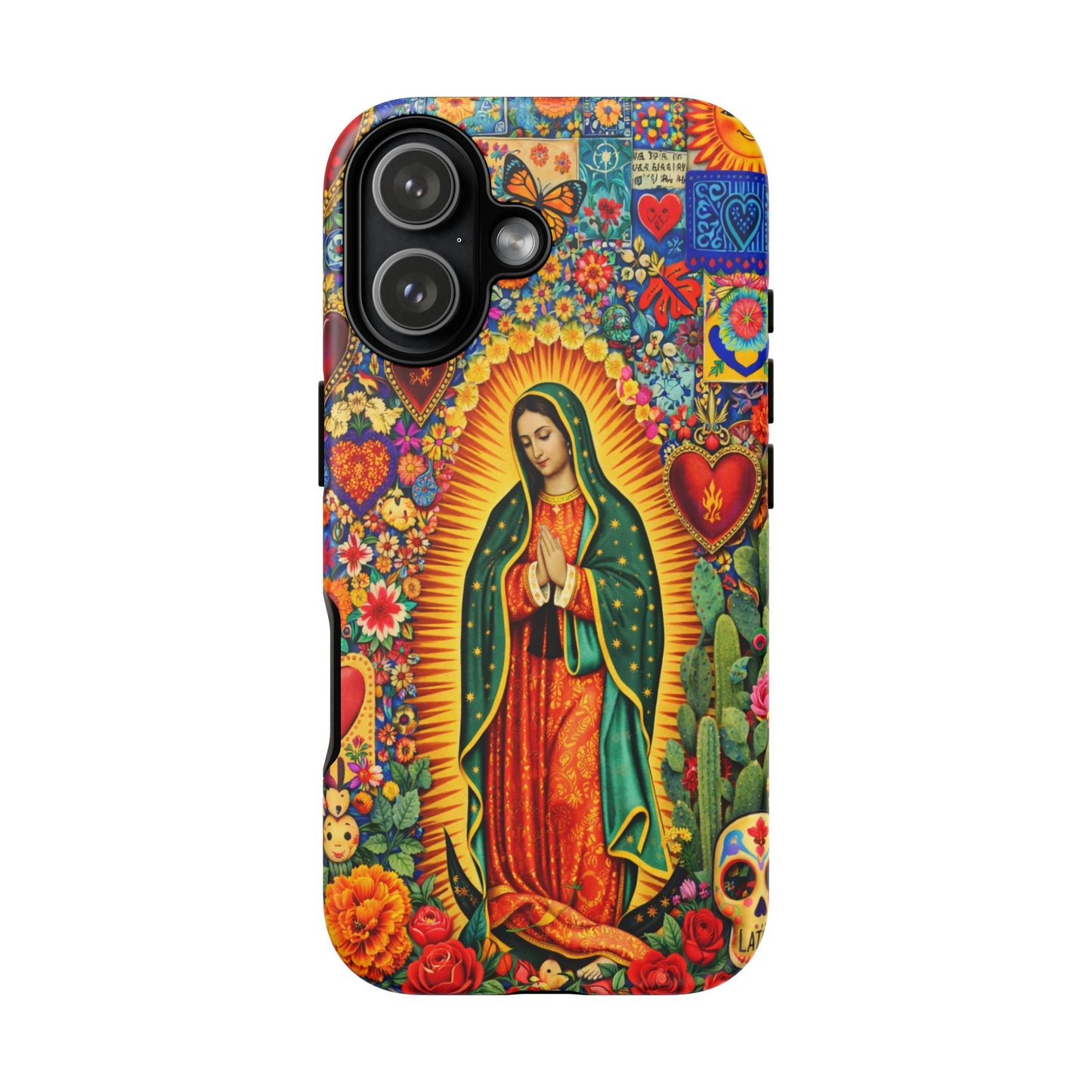Virgin Mary Guadalupe Phone Case Mexican Folk Art Tough Cover iPhone Samsung