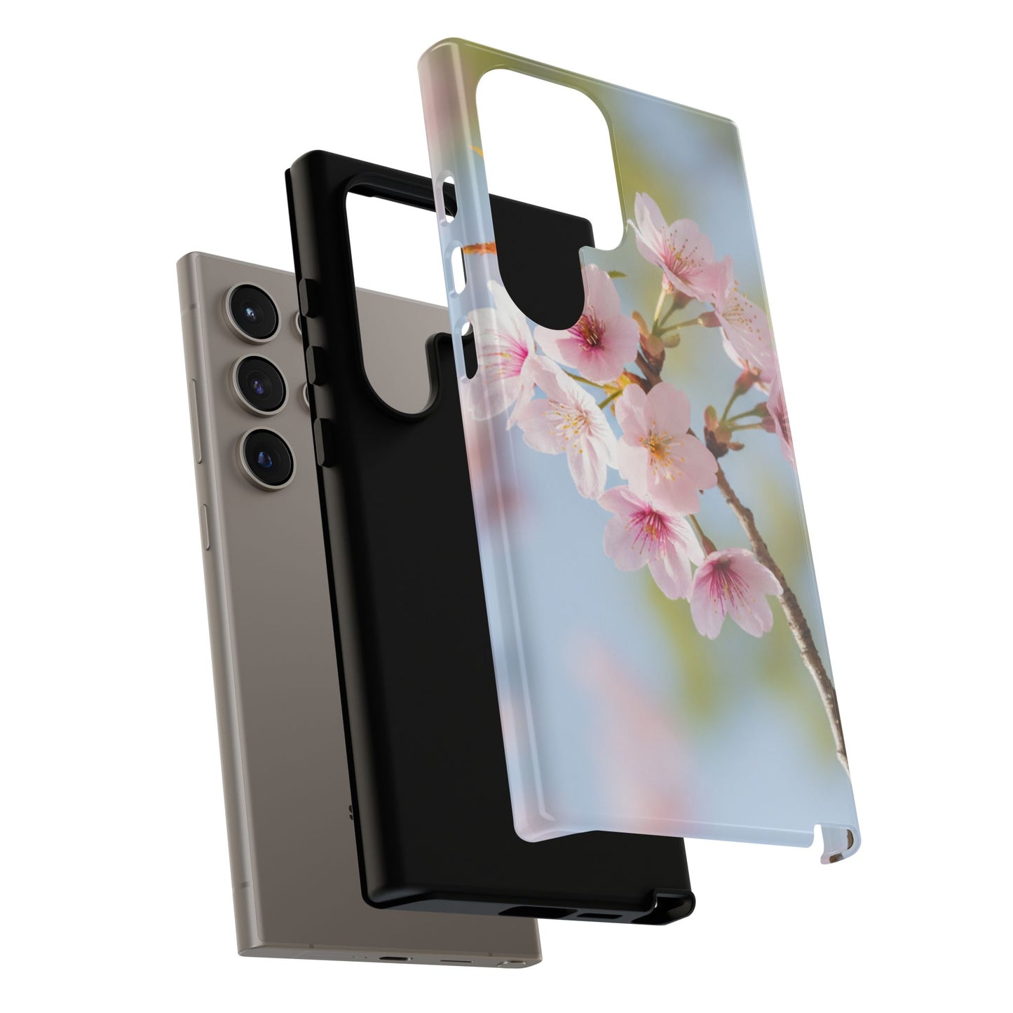 Cherry Blossom Phone Case – Pink Floral Tough Case (iPhone, Samsung Galaxy, Pixel)