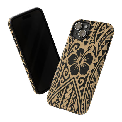 Polynesian Tribal Hawaiin Hibiscus Phone Case for iPhone Samsung Galaxy