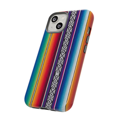 Serape Stripe Phone Case – Colorful Mexican Blanket Pattern Tough Case