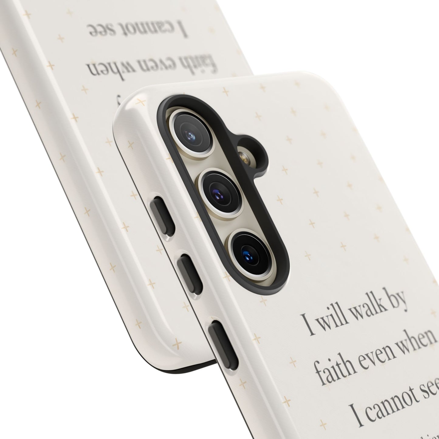 Walk by Faith Phone Case 2 Corinthians 5:7 Christian Bible Cover
