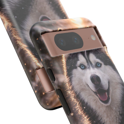 Siberian Husky Tough Phone Case | Blue Eyes Dog Cover Protective iPhone Case