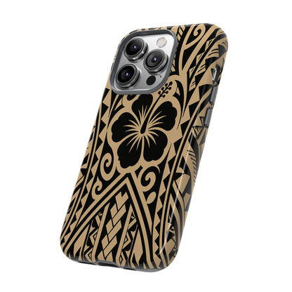 Polynesian Tribal Hawaiin Hibiscus Phone Case for iPhone Samsung Galaxy