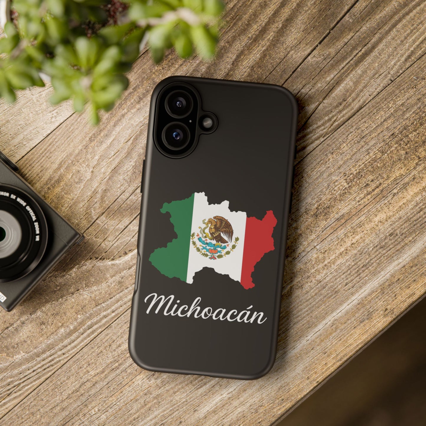 Michoacán Mexico Flag Map Phone Case | Mexican American Pride Tough Case for iPhone & Samsung