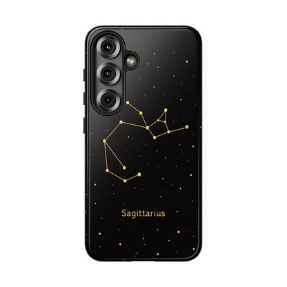 Sagittarius Zodiac Constellation Phone Case – Luxe Gold Celestial Cover