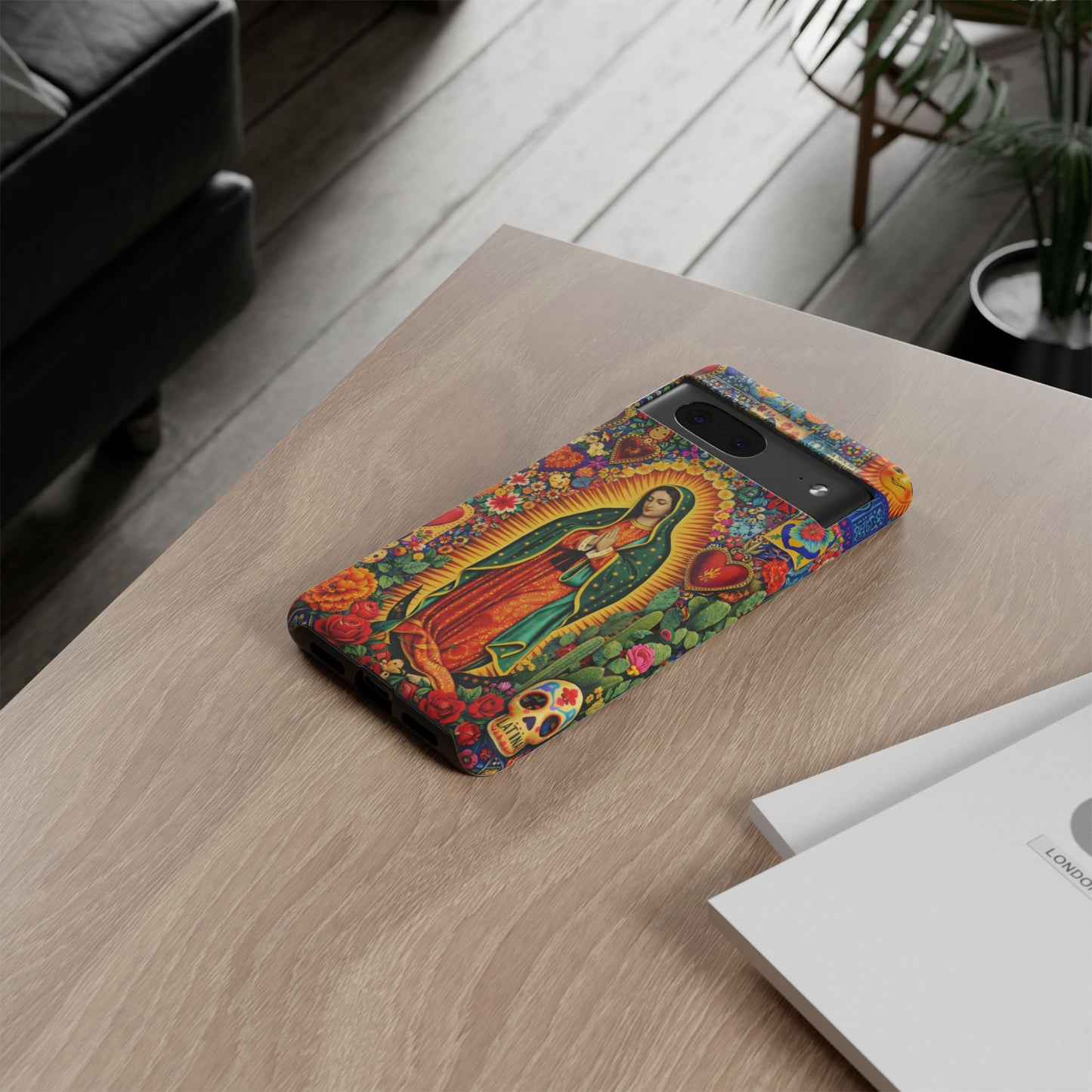 Virgin Mary Guadalupe Phone Case Mexican Folk Art Tough Cover iPhone Samsung