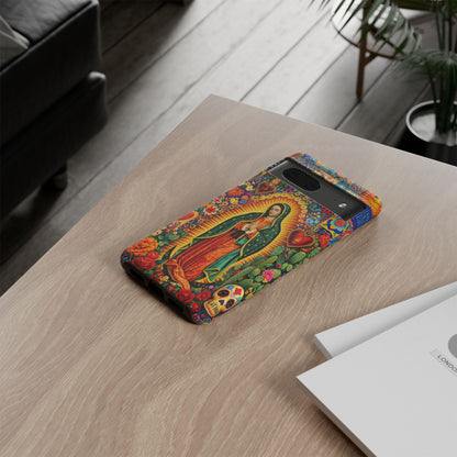 Virgin Mary Guadalupe Phone Case Mexican Folk Art Tough Cover iPhone Samsung