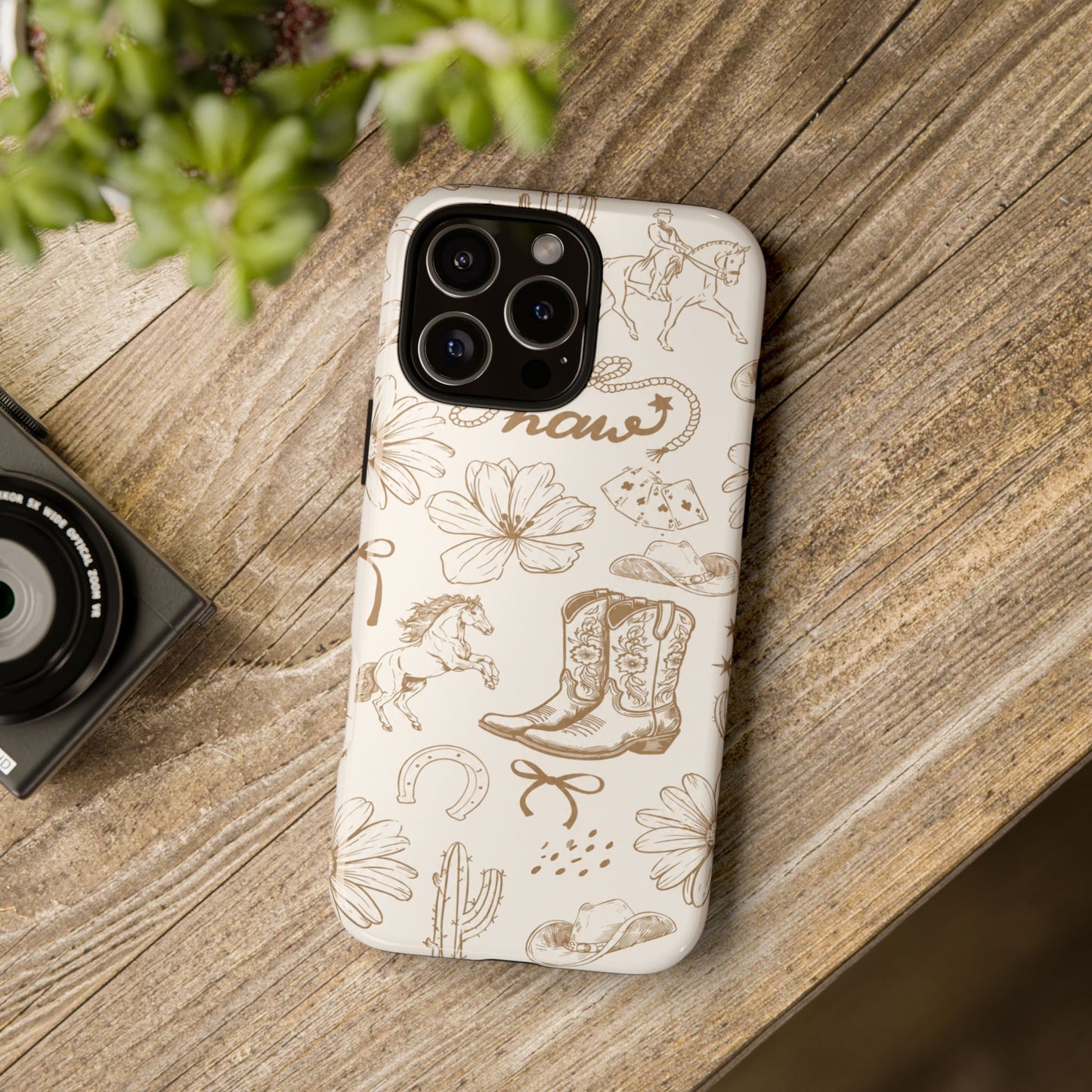Western Cowgirl Phone Case for iPhone Samsung Galaxy Pixel Tough Case