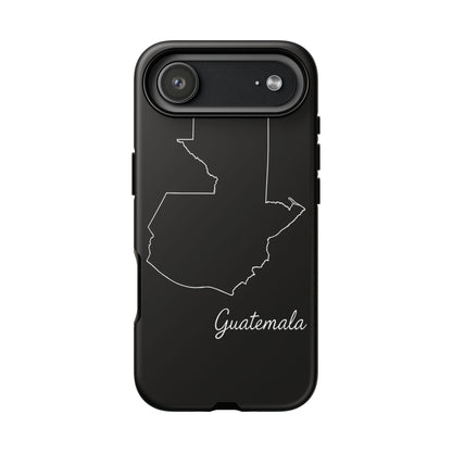 Guatemala Outline Phone Case – Minimal Country Map Tough Case (iPhone, Samsung, Pixel)