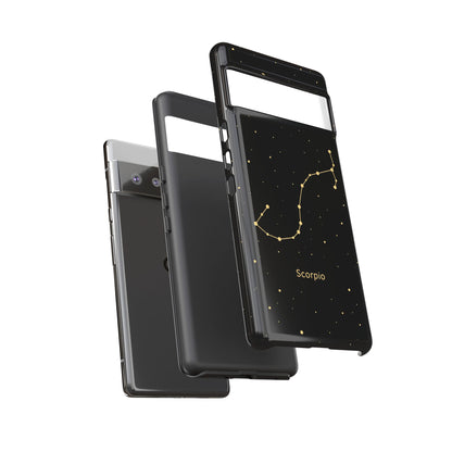Scorpio Zodiac Constellation Phone Case – Luxe Gold Celestial Cover