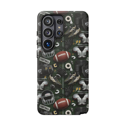 Football Pattern Phone Case – Sports Fan Tough Protective Game Day Case
