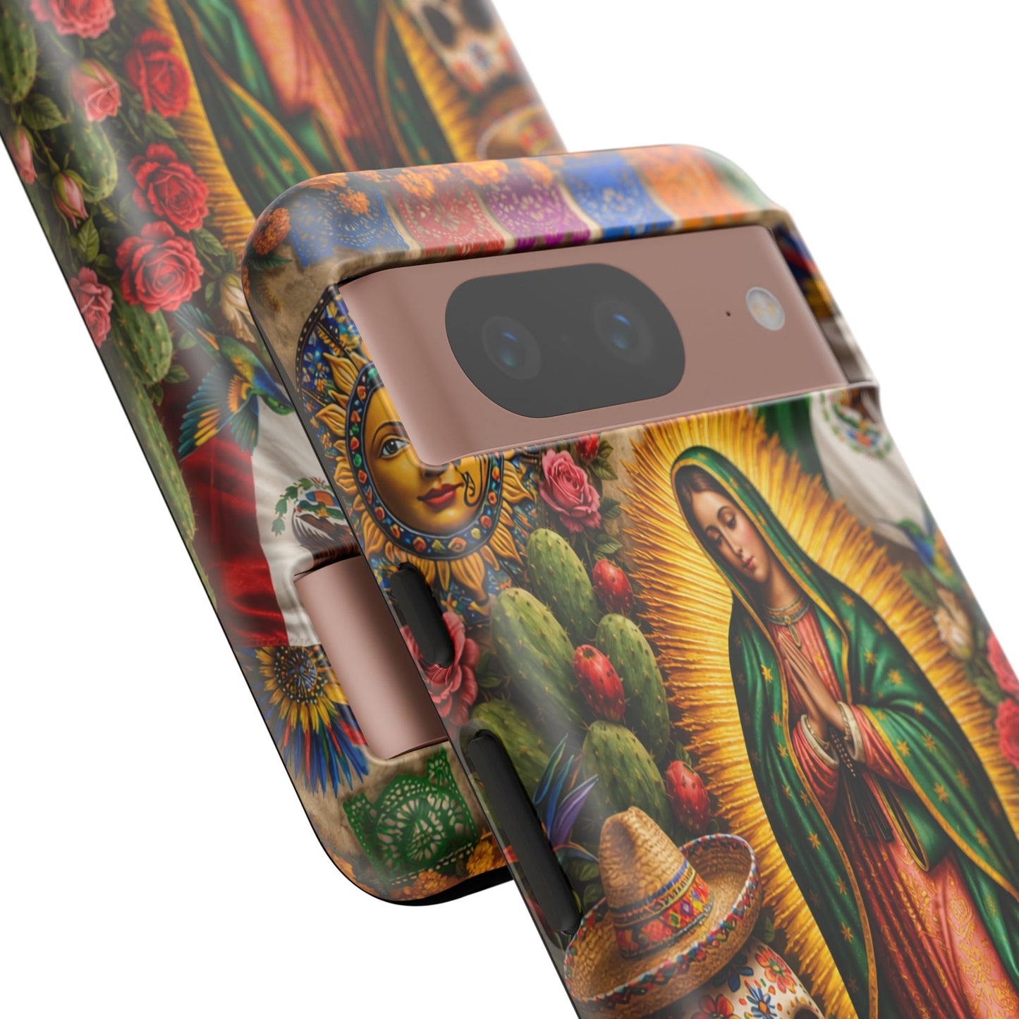 Virgen de Guadalupe Phone Case Mexican Floral iPhone Samsung Pixel Case