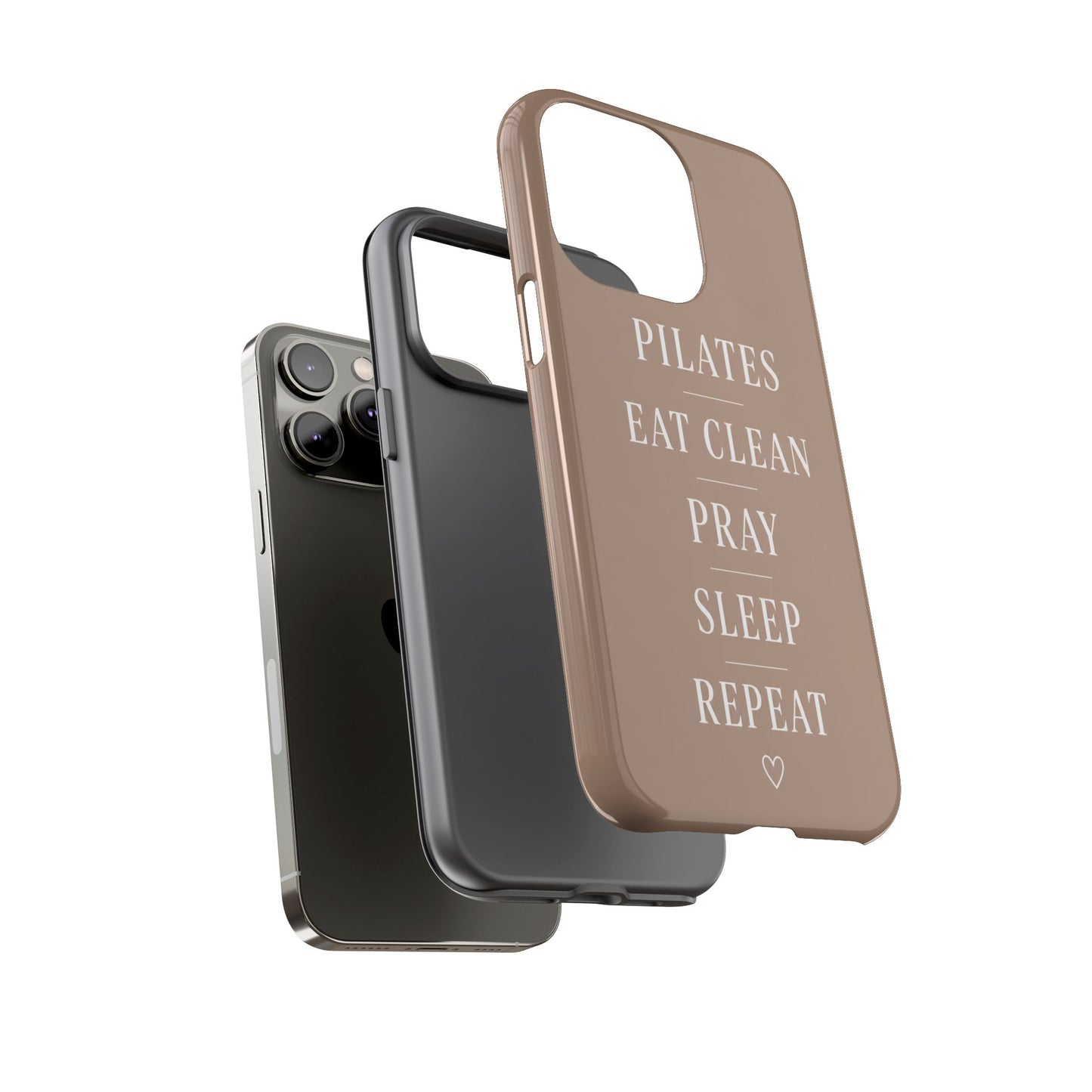 Pilates Phone Case | Eat Clean Pray Sleep Repeat Aesthetic | Wellness Girl Gift